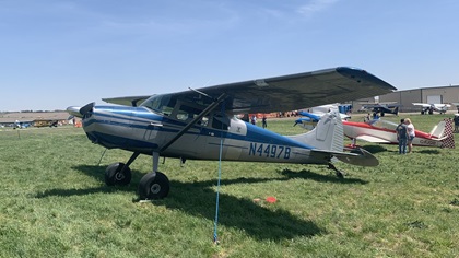 This Cessna 170B is right at home among aircraft camping or competing in the Mayday STOL Drag. Photo by Alicia Herron.