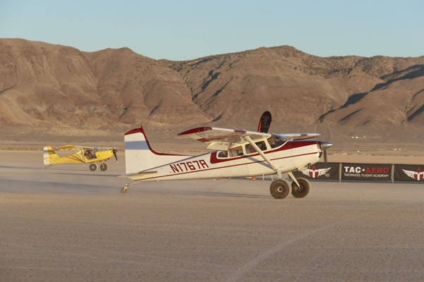 The High Sierra Fly In, said by some to be "the Burning Man for pilots," hosts pilots for a weekend of fun and STOL Drag Racing. Photo by Mike Fizer.