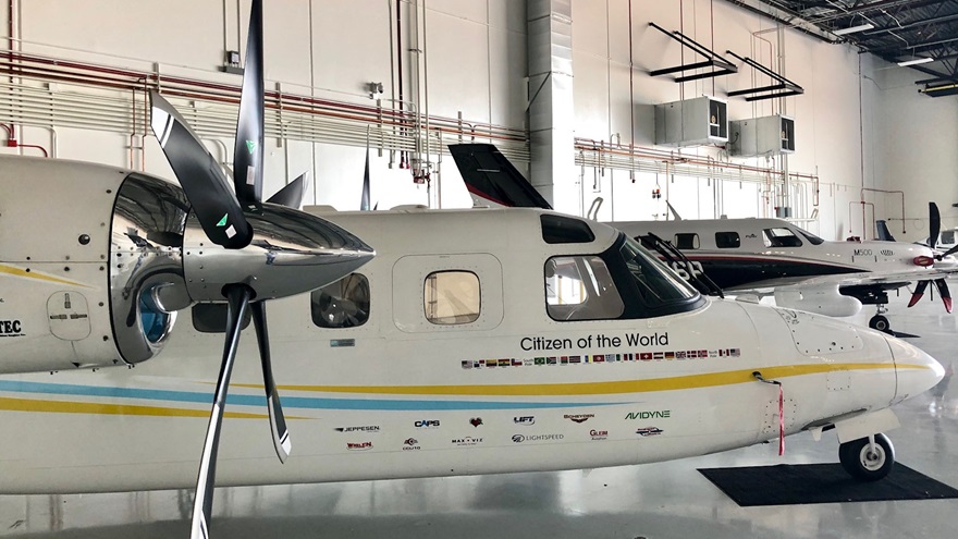 The author's aircraft, 'Citizen of the World.' Photo by Robert DeLaurentis.