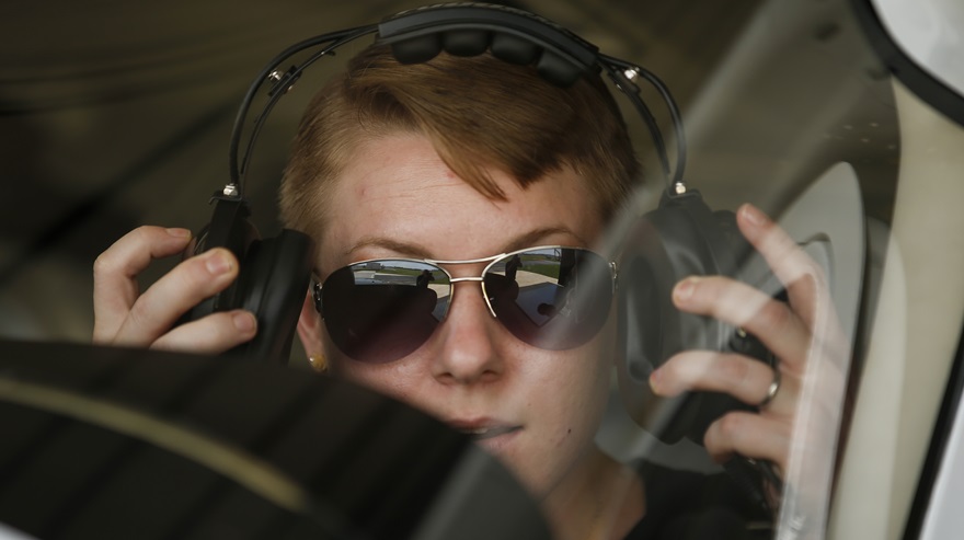 Get a more comfortable headset, or just about anything else your pilot's heart desires, with free shipping on October 23 from Sporty's Pilot Shop, exclusively for AOPA members. Photo by Chris Rose.