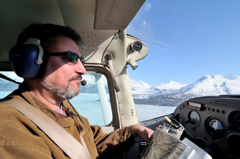 An Alaska ADS-B demo flight east of Anchorage. Photo by Mike Collins.