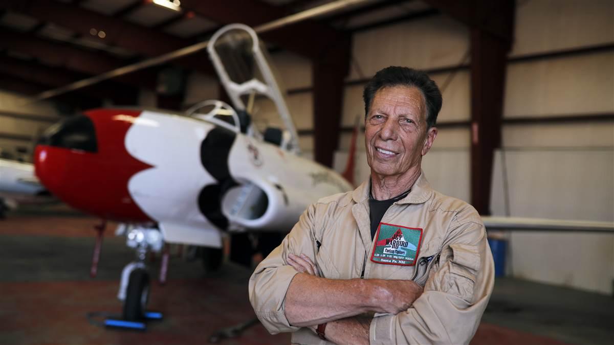 Larry Salganek can bring out the jet fighter pilot in you with any one of his remarkable aircraft in his Santa Fe, New Mexico, hangar.