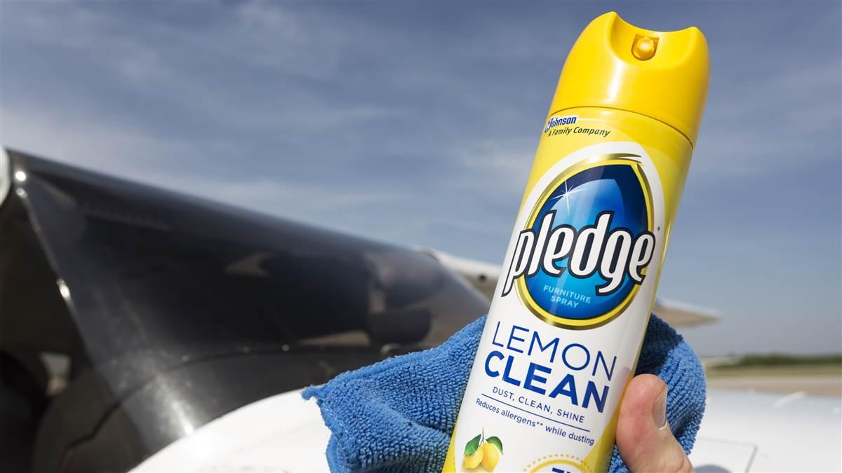 Some pilots use furniture polish on their windshields. Check to confirm it’s safe for plastic.