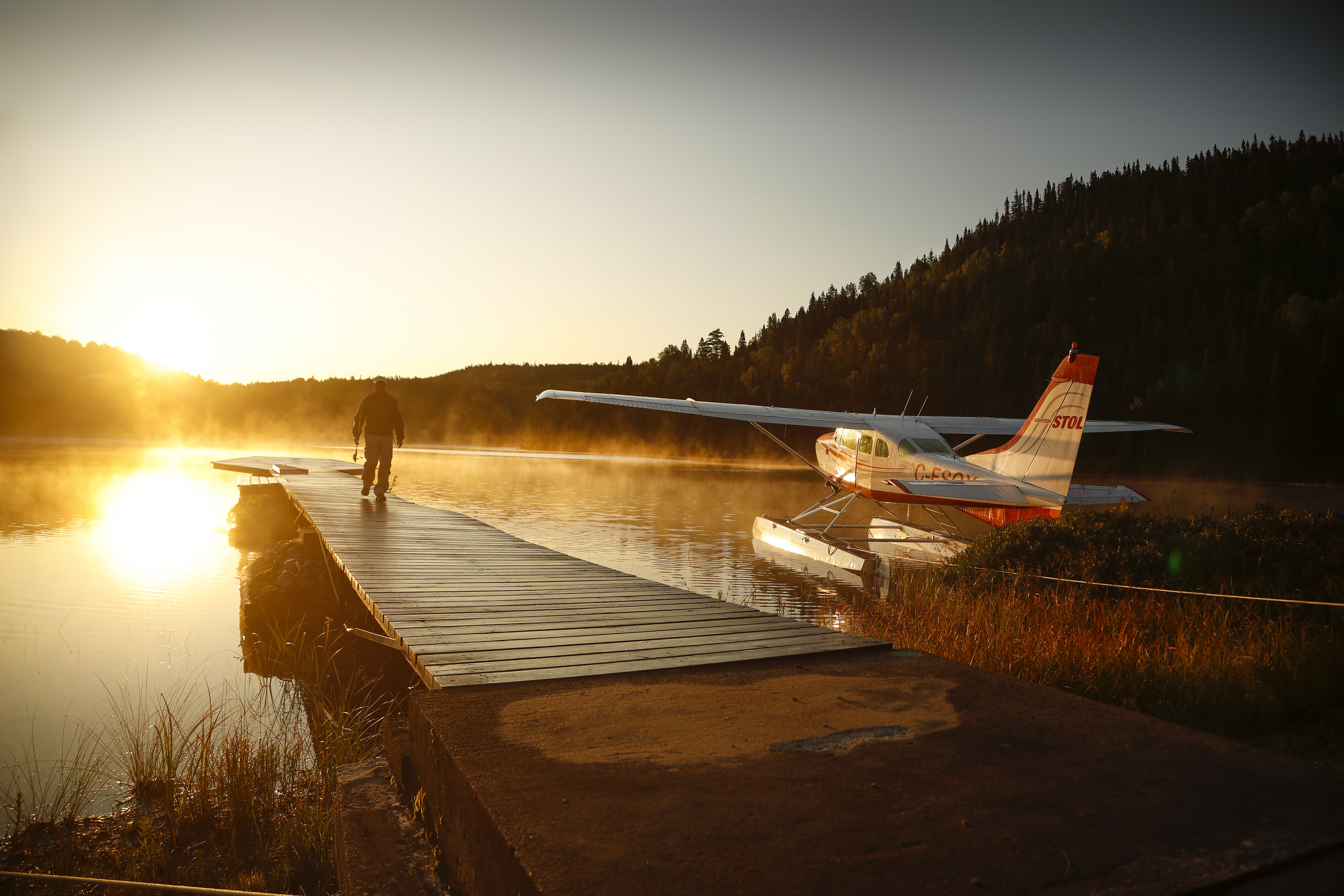 A remote seaplane base