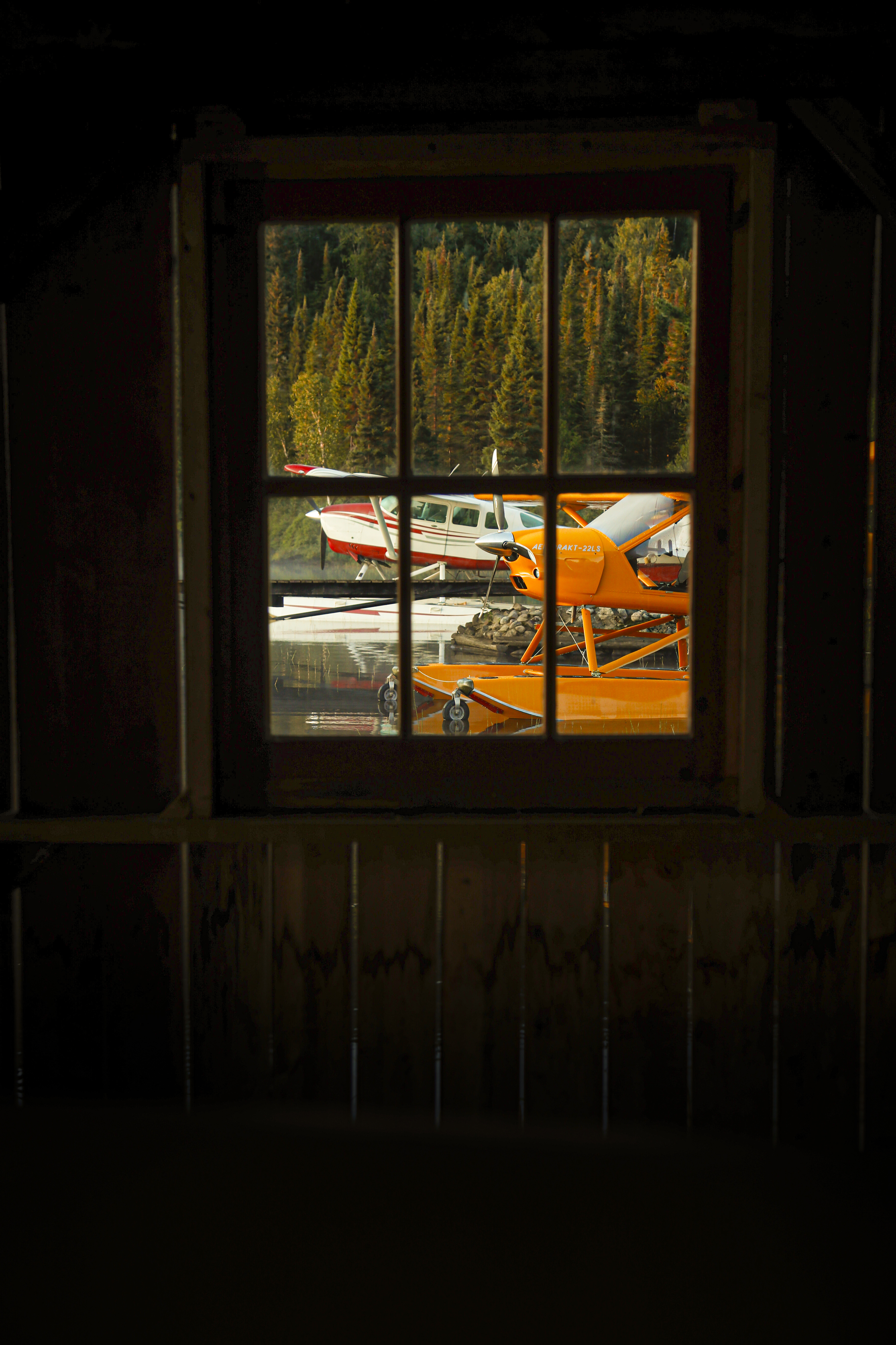The view from the lodge windows is inspiring.