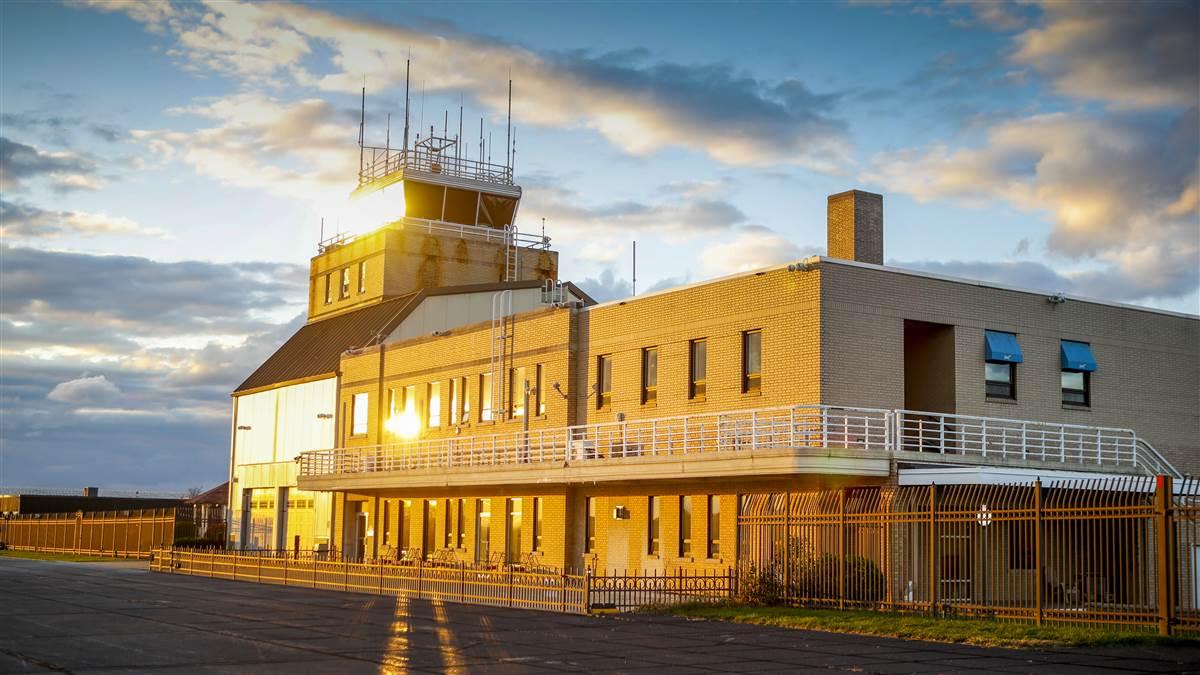 The terminal building has been only slightly modified in the 75 years since it was built.