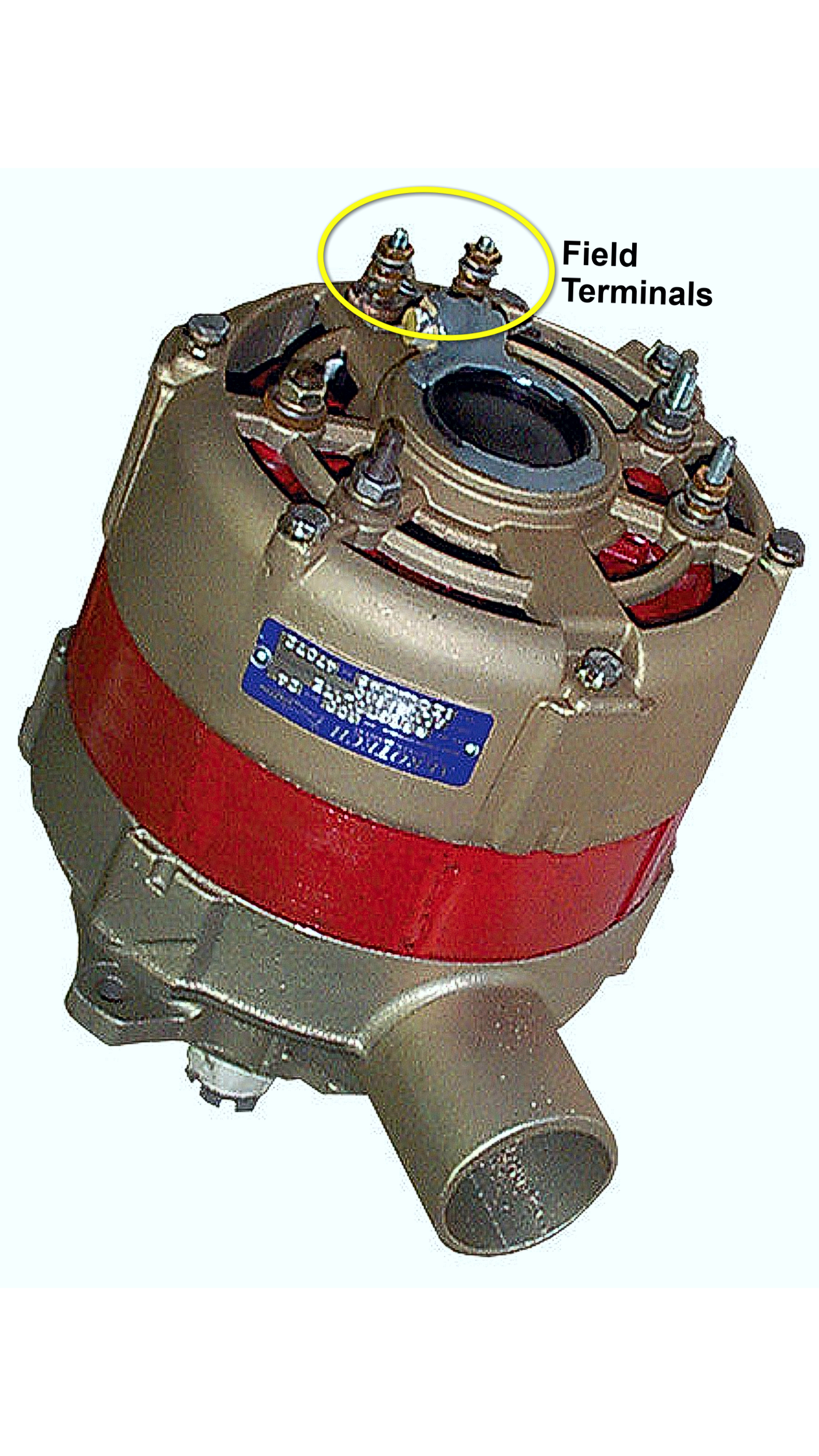 A 100-amp Prestolite ALV9510 alternator costs $2,200 overhauled or exchanged.