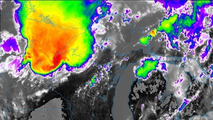 The previous model and charts were all predictions for May 12, 2022. So how did things actually turn out? Infrared imagery from the night of May 12/morning of May 13 shows a mesoscale convective complex centered over the arrowhead of Minnesota. That’s a fairly close correlation to the predicted trouble spots.