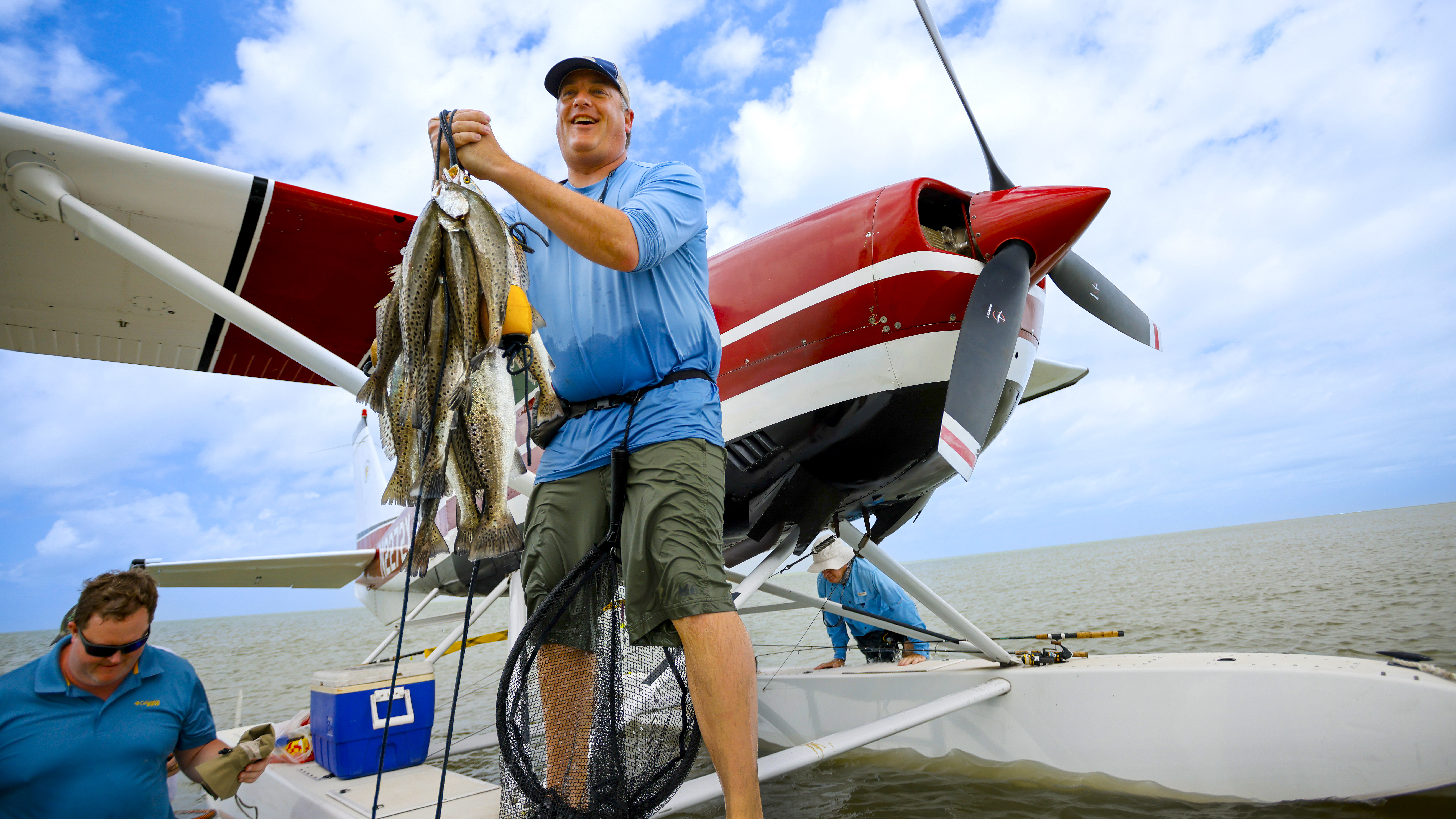 Matthew Smith’s Richmond, Virginia, family booked a fishing trip to the Chandeleur Islands and spent the day fishing for speckled trout.