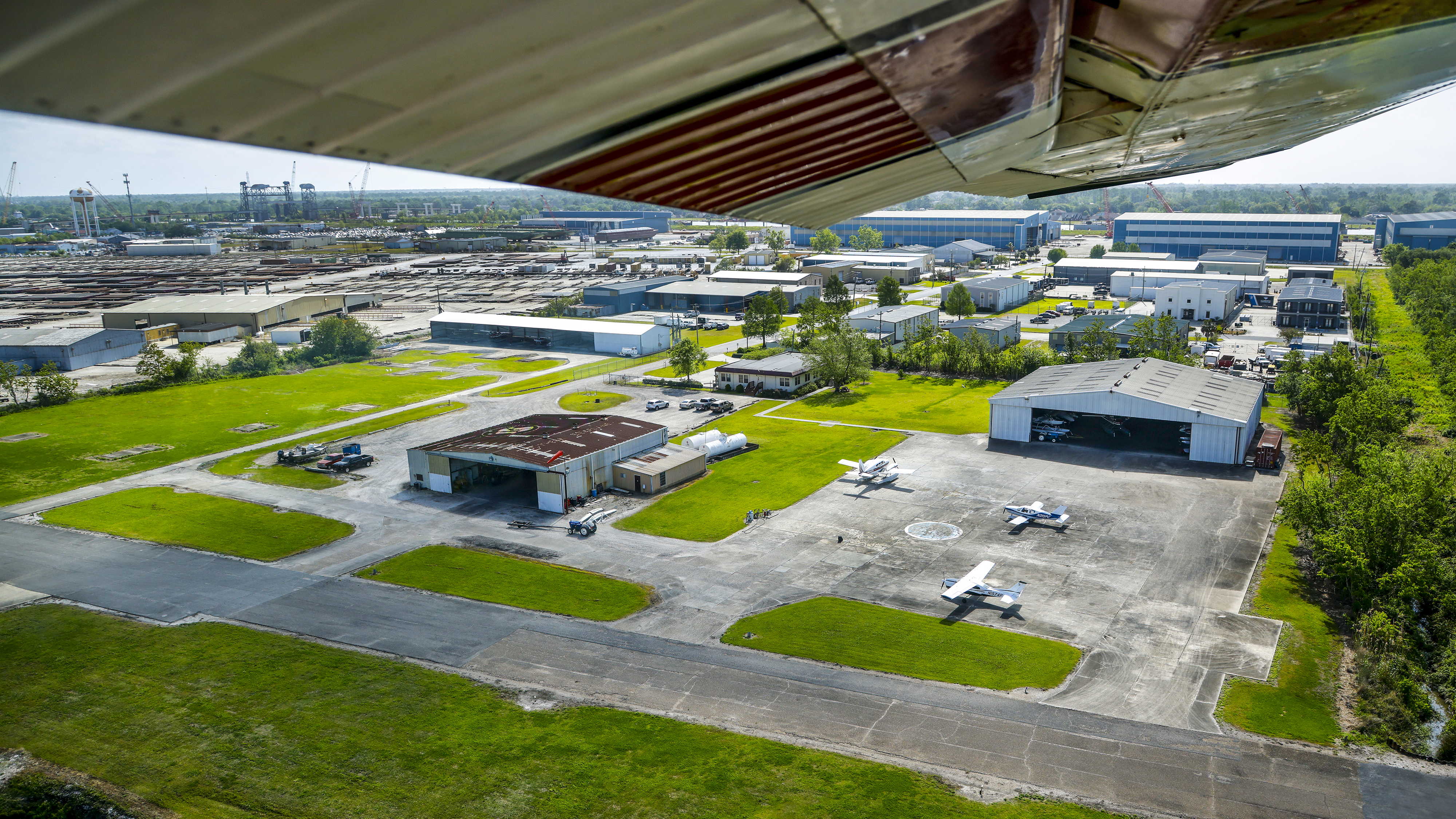 The base is in Belle Chasse, Louisiana, just a few miles outside of New Orleans.