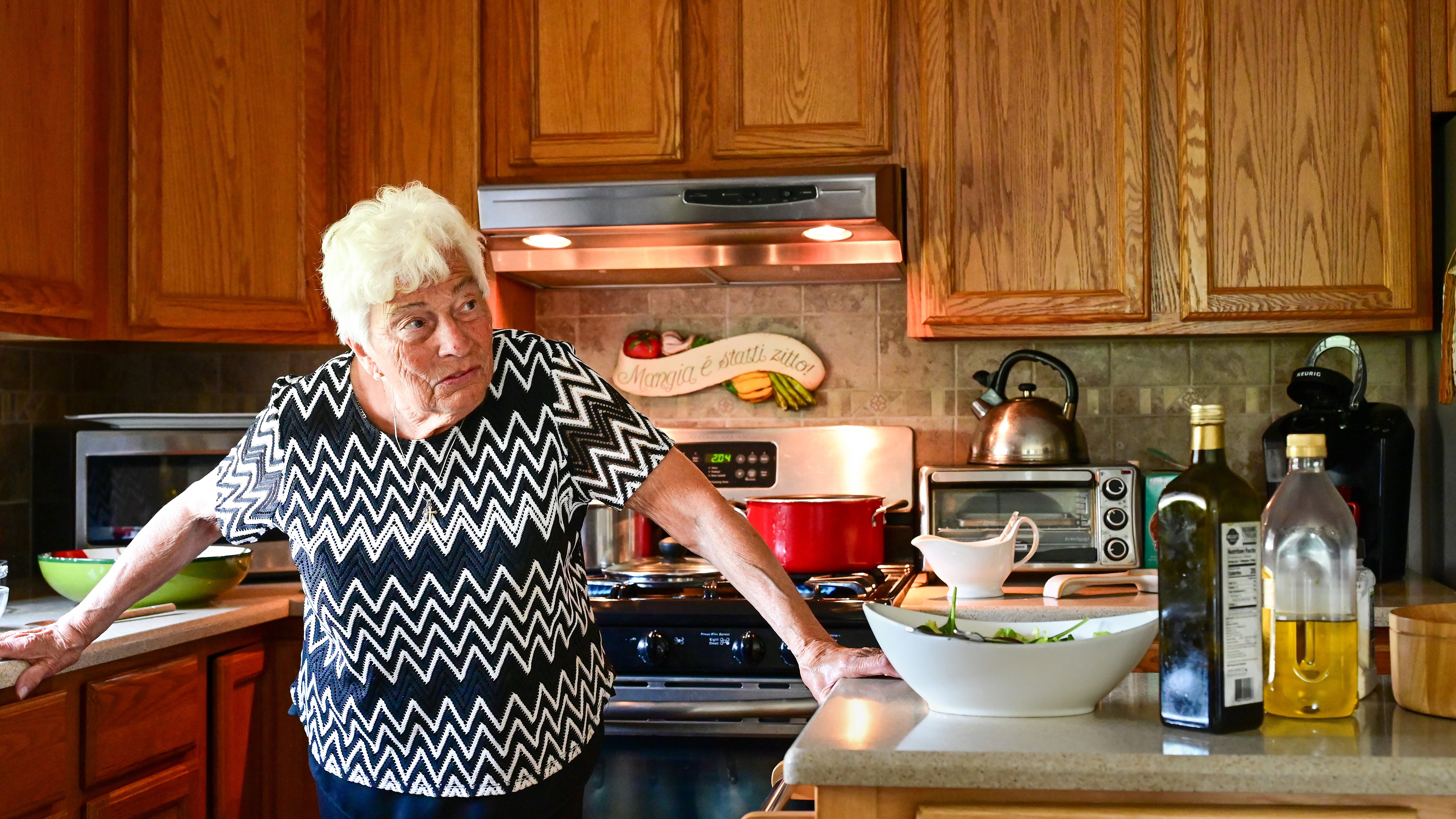 On any given Sunday, the number of family members around Jean’s table can range from two to 18.