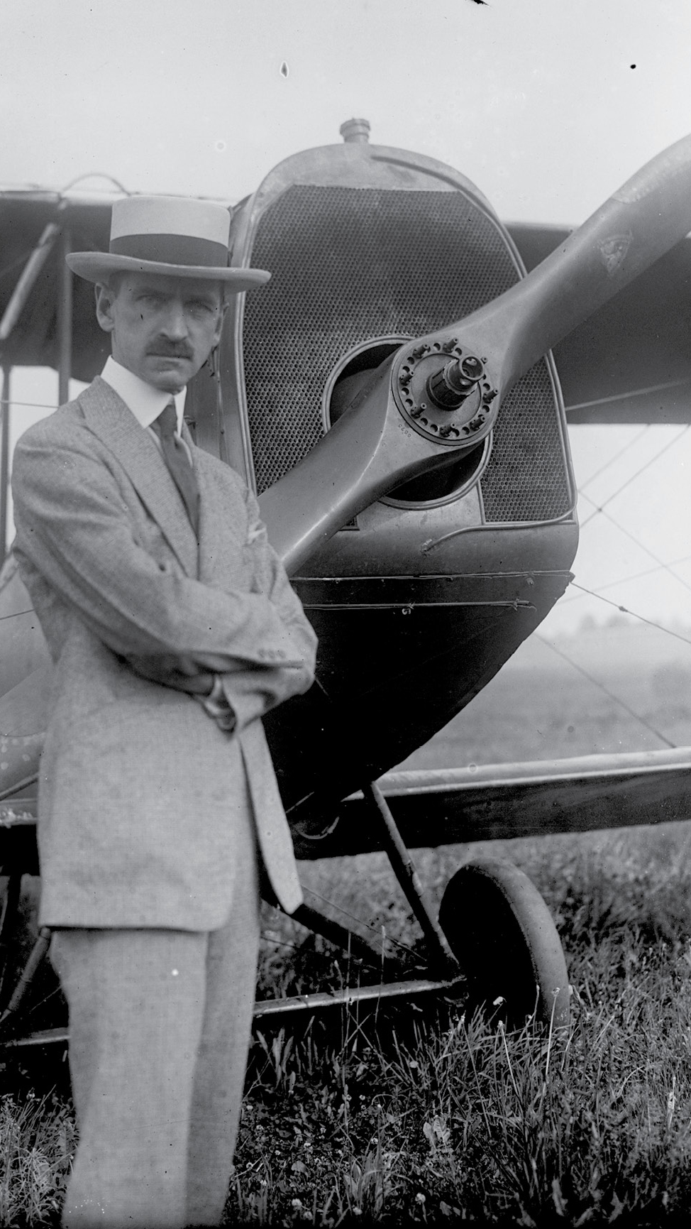 Glenn Curtiss was an aviation pioneer, founding the Curtiss Aeroplane and Motor Company, later the Curtiss-Wright Corporation in 1909. His experiments with seaplanes led to advancements in naval aviation. Photography courtesy of the Library of Congress.