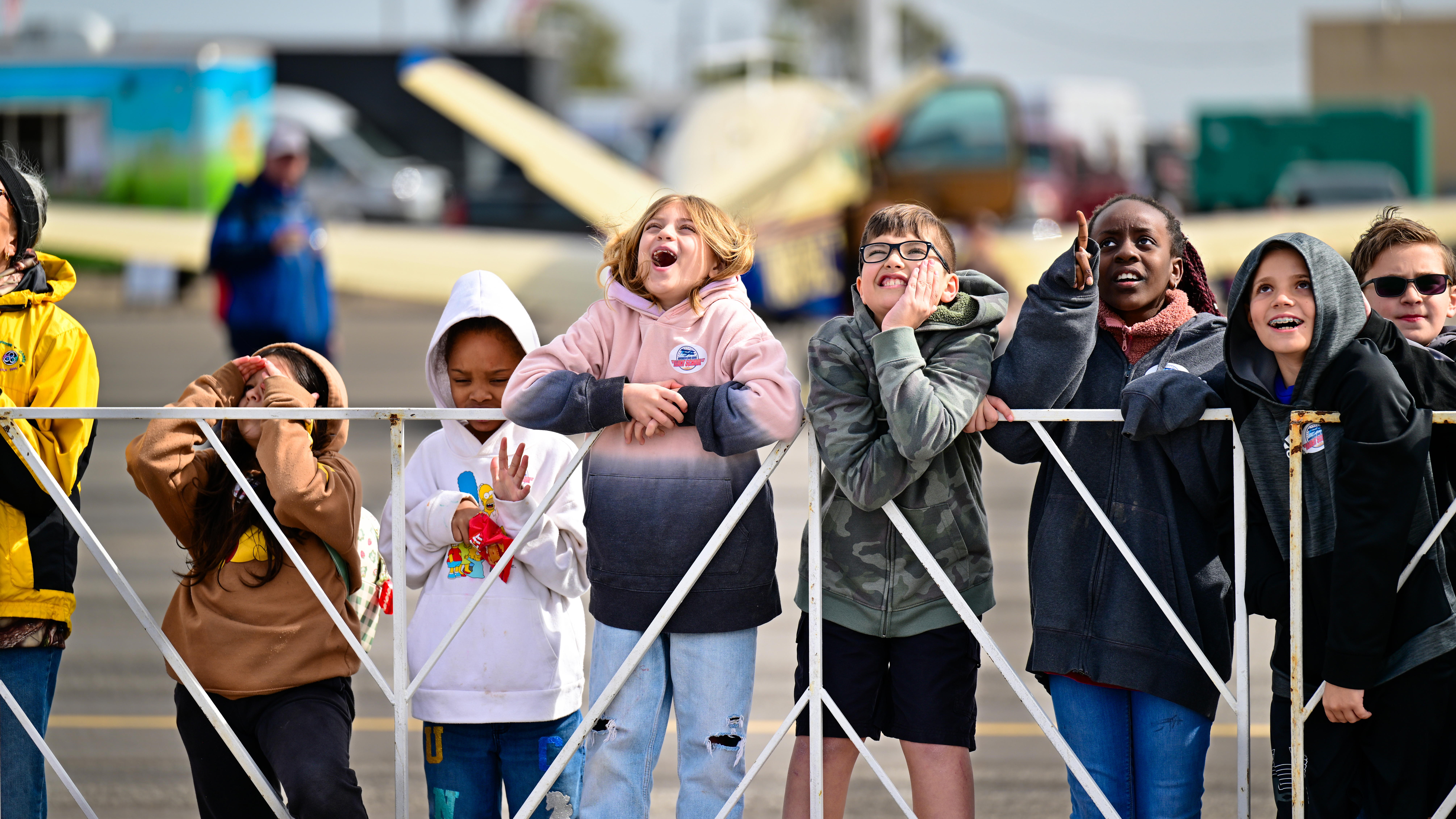 In 2026, Kyle Fowler's Rutan Long-EZ thriled the kids in the crowd. Photo by David Tulis