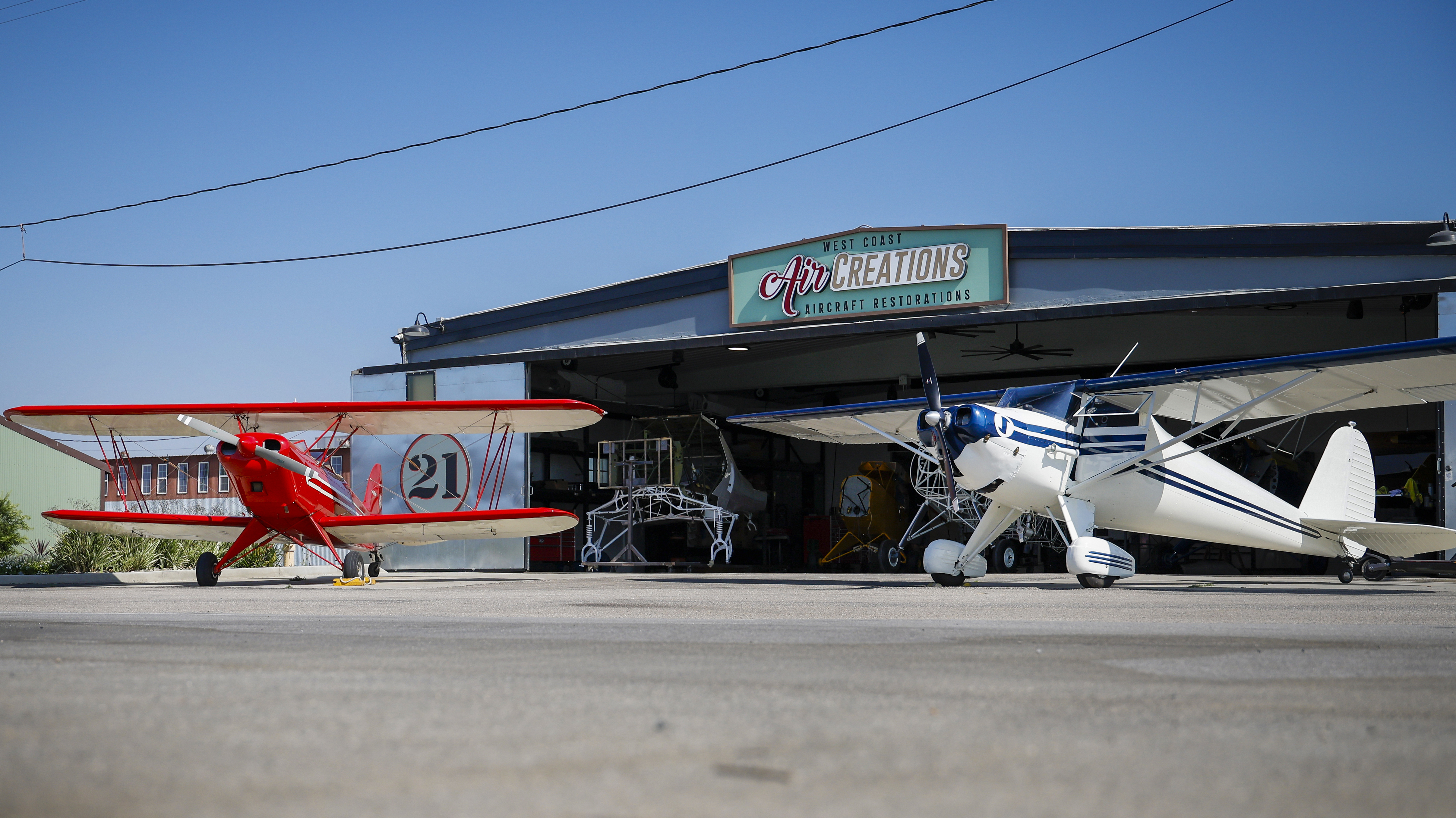 WCAC’s main hangar always has some interesting aircraft waiting for maintenance. 