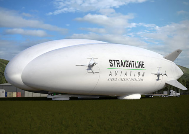 Lockheed Martin's cargo airship has 12 orders from a company in England, Straightline Aviation.