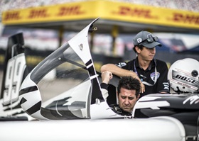 Michael Goulian of the United States prepares for his flight during the training of the eighth stage of the Red Bull Air Race World Championship at the Las Vegas Motor Speedway in October. Photo by Predrag Vuckovic/Red Bull Content Pool
