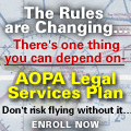 Ad for AOPA Legal Services Plan