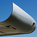 Curved wing tips aid fuel efficiency