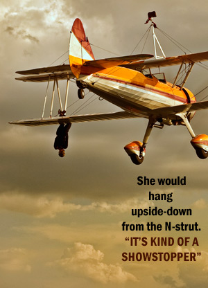 Hanging upside down
