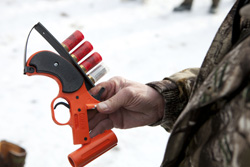 Flare guns can help get searchers’ attention.
