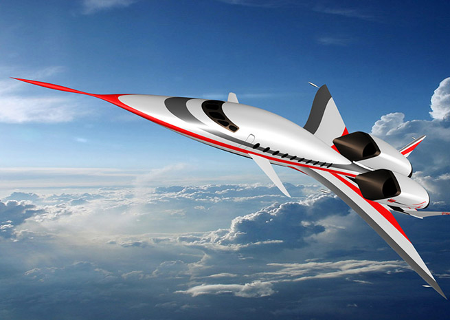 Artist rendering of the SonicStar business jet concept. Image courtesy HyperMach Aerospace Industries.