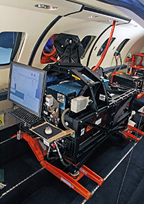 Computers analyze the laser data to detect turbulence.  Photo courtesy DLR