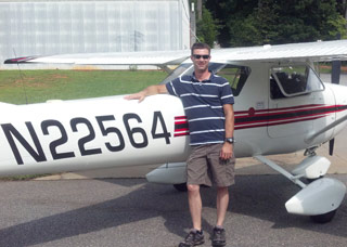 Plymate scholarship winner earns private pilot certificate.