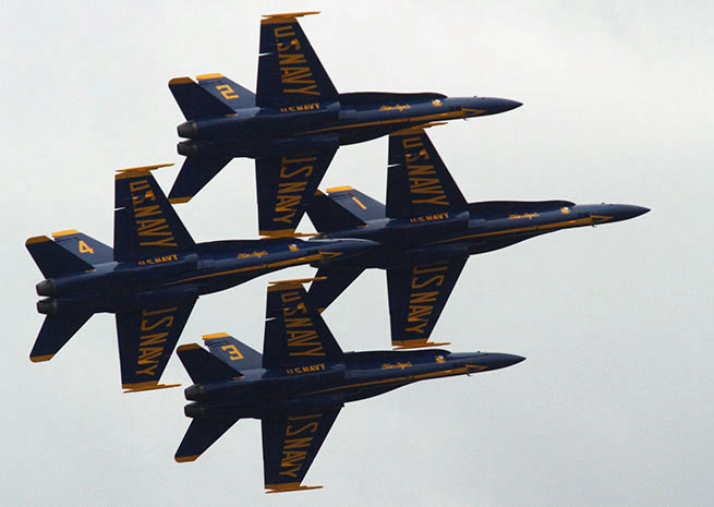 The Blue Angels, seen here in a 2012 airshow appearance, will be back in action for 2014.