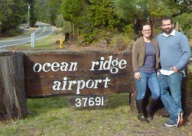 Julie and David Bower are working to save Ocean Ridge Airport. Photo courtesy of Julie Bower.