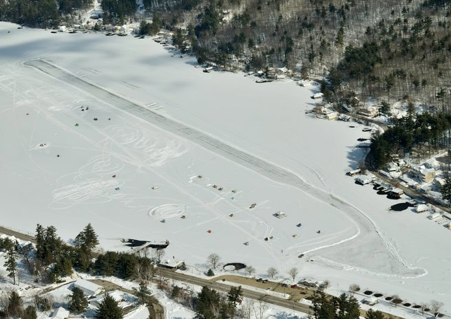 The Alton Bay ice airport is open for the season.