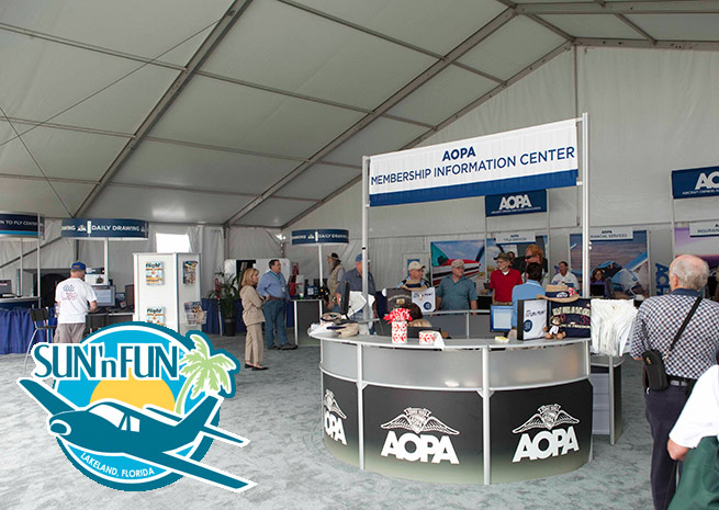 AOPA will expand its presence at Sun 'n Fun in 2014.