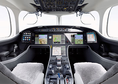 The Falcon 8X will feature the third generation of EASy cockpit. Photo copyright © Dassault Aviation, used with permission.