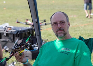 Dave Shevett started the U.S. Drone Racing Association in an effort to promote the new sport, and bring together the various groups and individuals who have been active in its earliest days. Photo by Jim Moore.