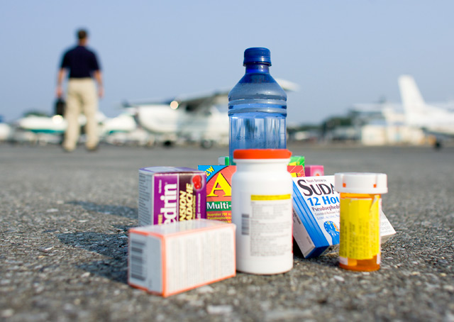 database of medications. find out what you can and cant take while flying a plane