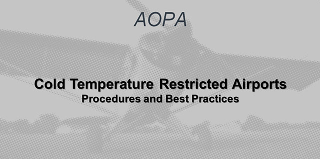 cold temp restricted airports