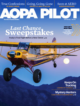 Pilot Magazine Cover July 2012