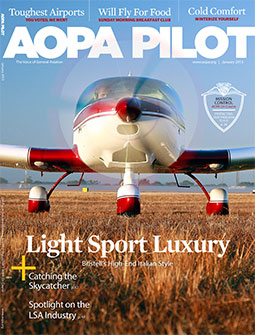 Pilot Magazine Cover January 2013