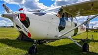 An aircraft parked at AirVenture