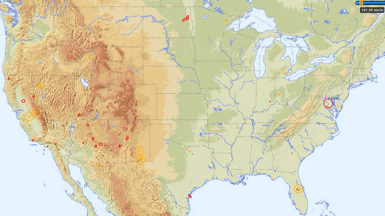 TFRs to be in effect in Florida New Mexico California AOPA