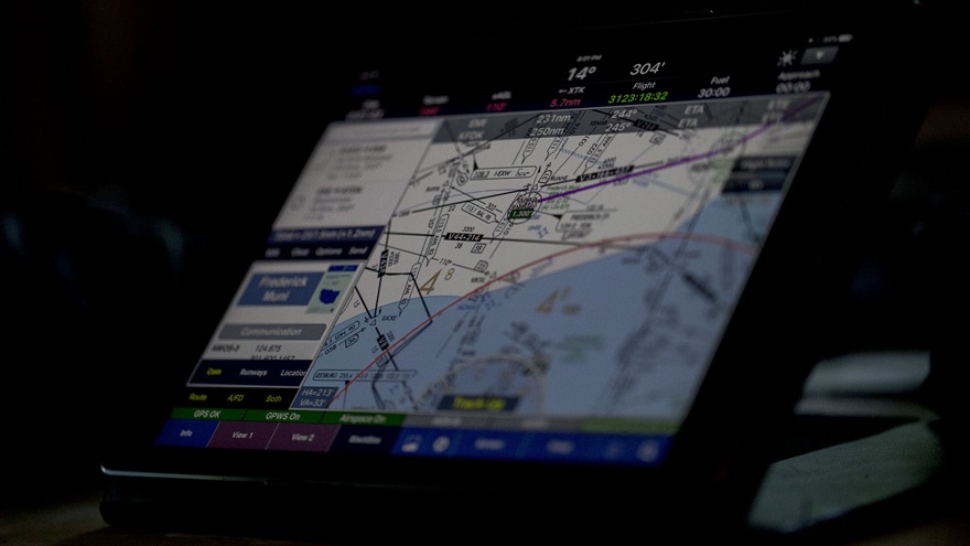 WingX is among the best-selling navigation apps for the Apple iPad. Jim Moore photo.