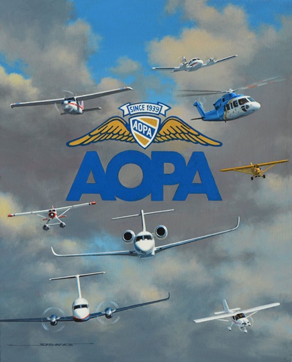 This image will be on permanent display in the museum showing AOPA as a part of the International Air & Space Hall of Fame.