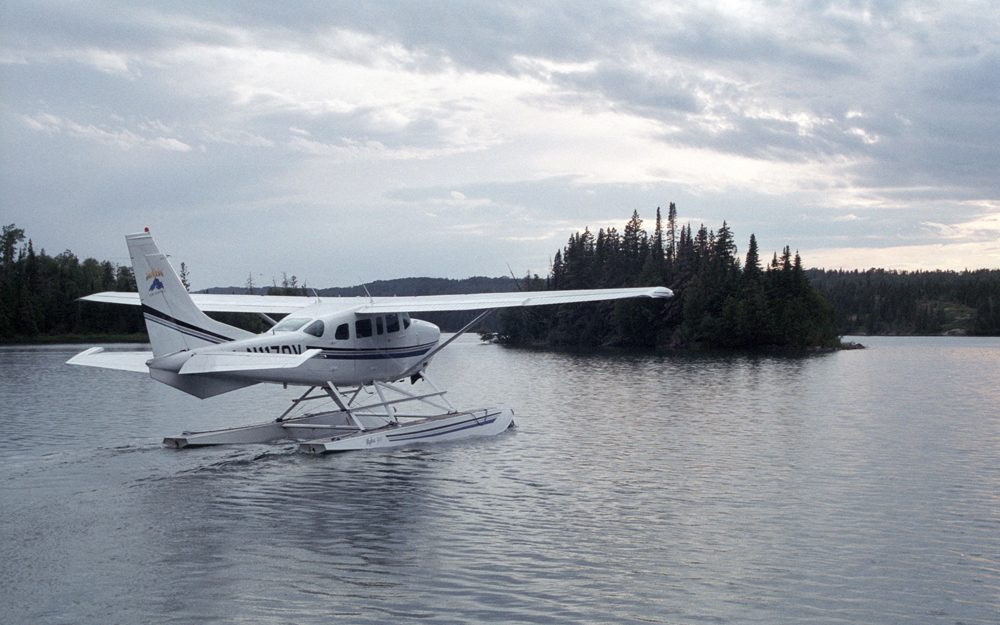 A seaplane taxis away from Windigo, on the southwest side of Isle Royale National Park, Michigan. Photo by Bob Walker via Wikipedia.