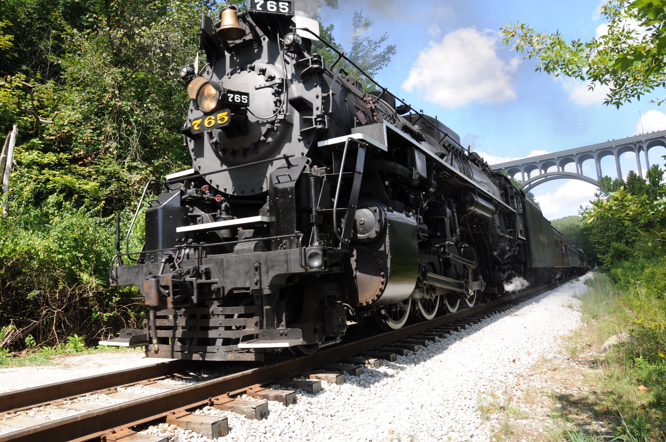 Riders on the special steam train can de-board at a secure location for an exclusive photo opportunity. Watch as this 400-ton locomotive thunders through the Cuyahoga Valley National Park at full speed and experience the wonder that surrounds the 'Steam in the Valley!'