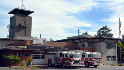 The Menlo Park Fire District headquarters. Photo courtesy of Menlo Park Fire District.