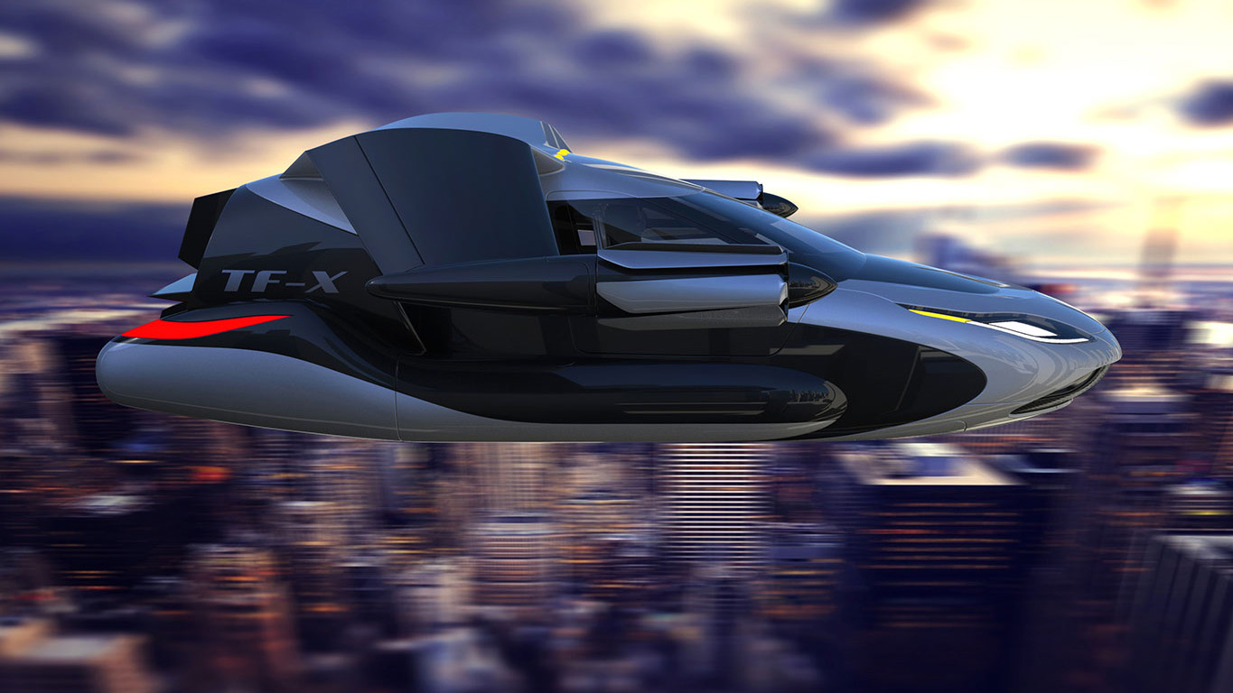 TF-X rendering courtesy of Terrafugia. 