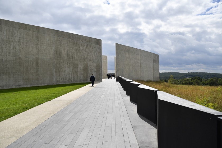 The Flight 93 National Memorial near Shanksville, Pennsylvania, honors the 40 passengers and crew of United Airlines Flight 93, including First Officer LeRoy W. Homer Jr., for their heroics in the face of a terrorist attack on September 11, 2001. Photo by David Tulis.