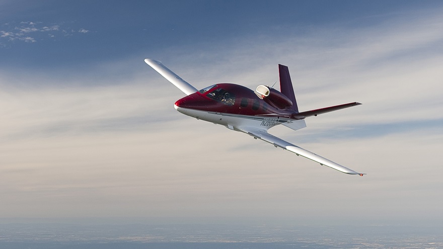 The Cirrus Vision SF50. Photo by Christopher Rose.