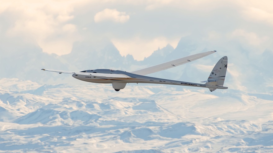 The Perlan 2 glider set a new soaring altitude record on Aug. 26. Photo courtesy of Airbus.
