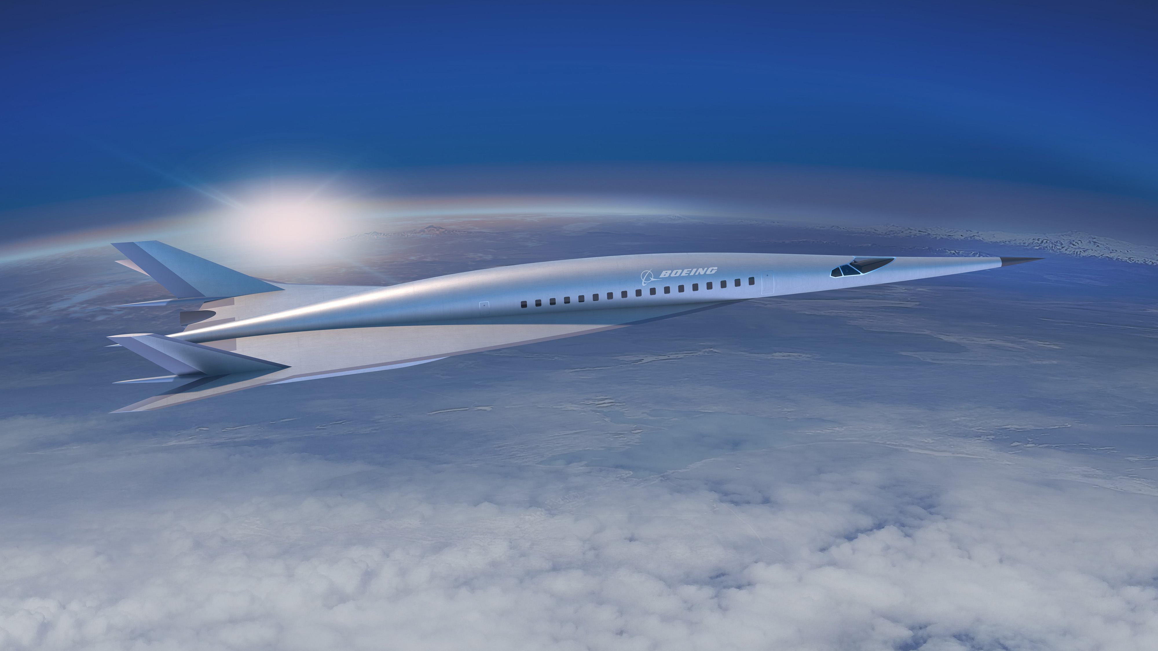 Boeing unveiled this hypersonic passenger aircraft concept in June, though an actual prototype is probably decades away. Image courtesy of Boeing. 