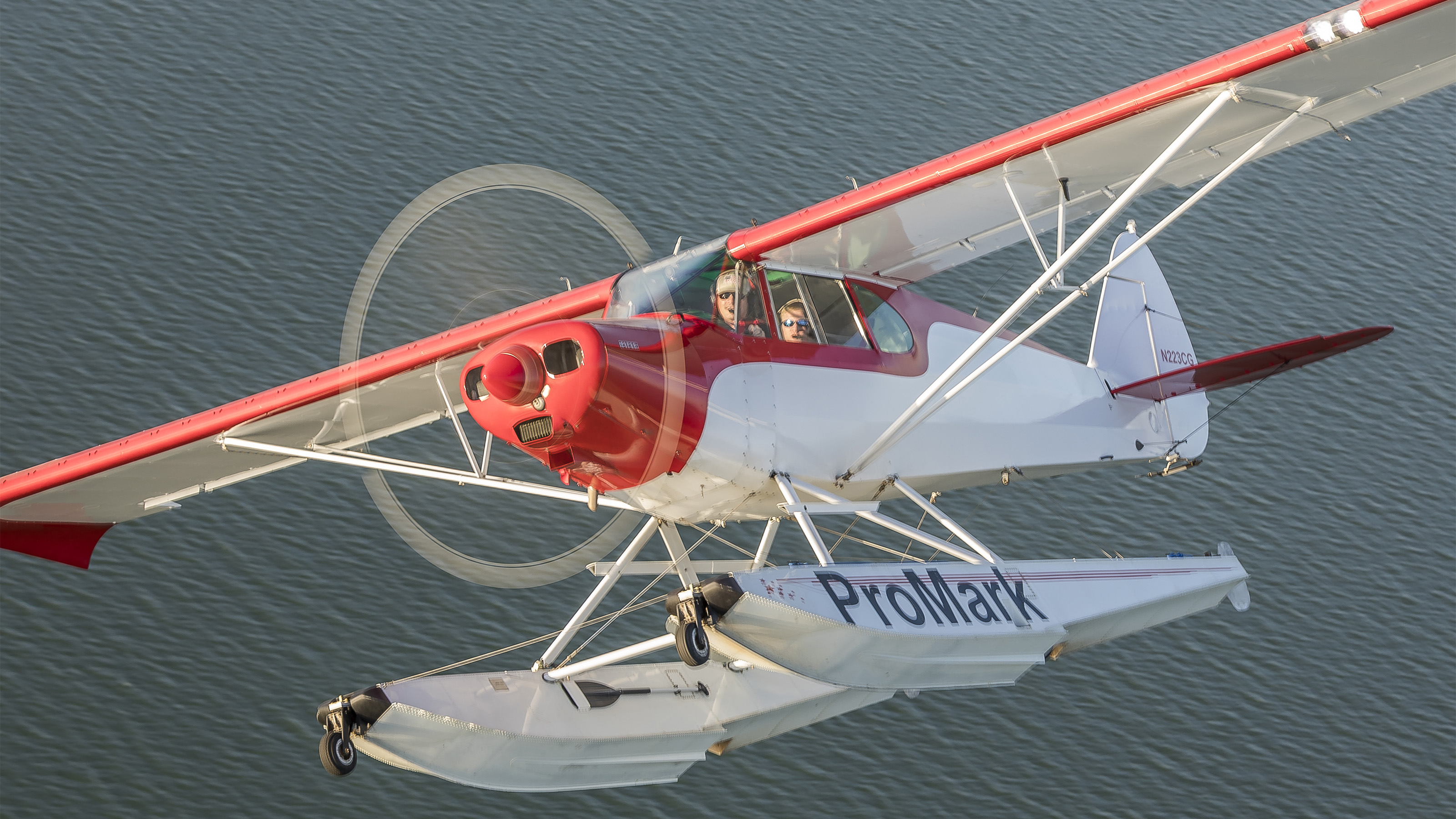 ProMark Aviation Services based at Burnet Municipal Kate Craddock Field offers flight training including seaplane training in a Piper PA-12 Super Cruiser and off-airport backcountry flying in a Piper PA-18 Super Cub. Photo by Jack Fleetwood.